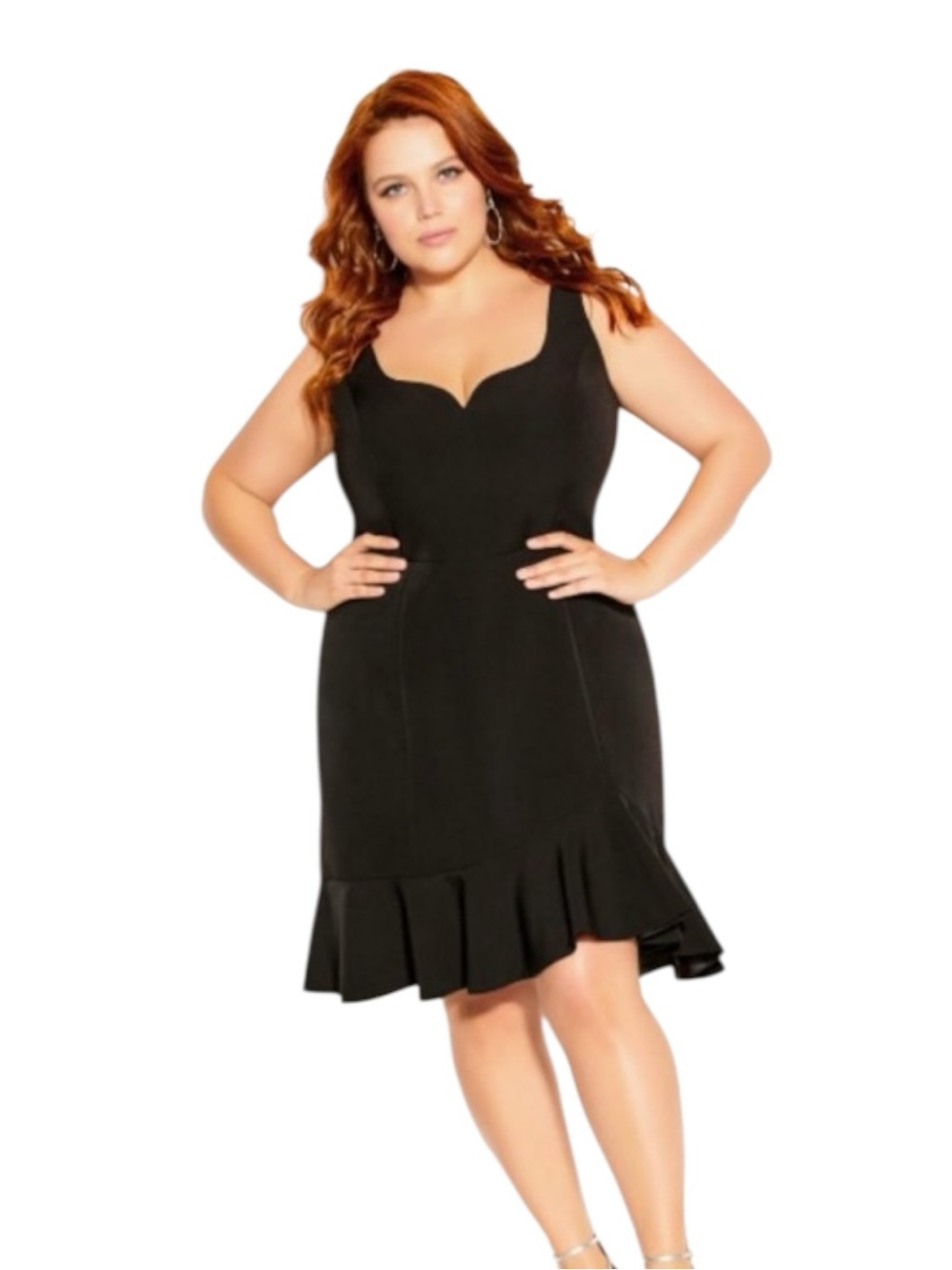 NWT City Chic Cherish Black Women's Mini Dress Evening Formal Fishtail